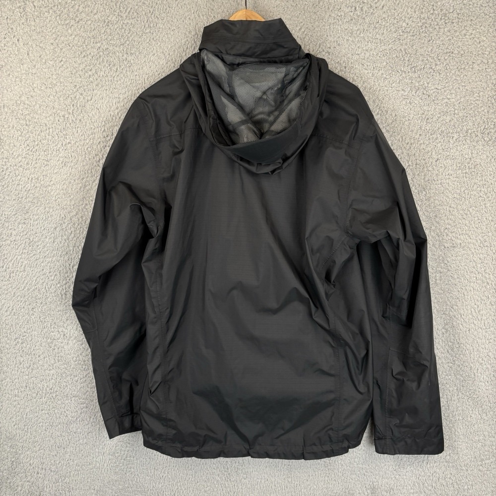 Nebraska Huskers Windbreaker Rain Jacket Mens Medium Black Adidas Hooded - Picture 7 of 9